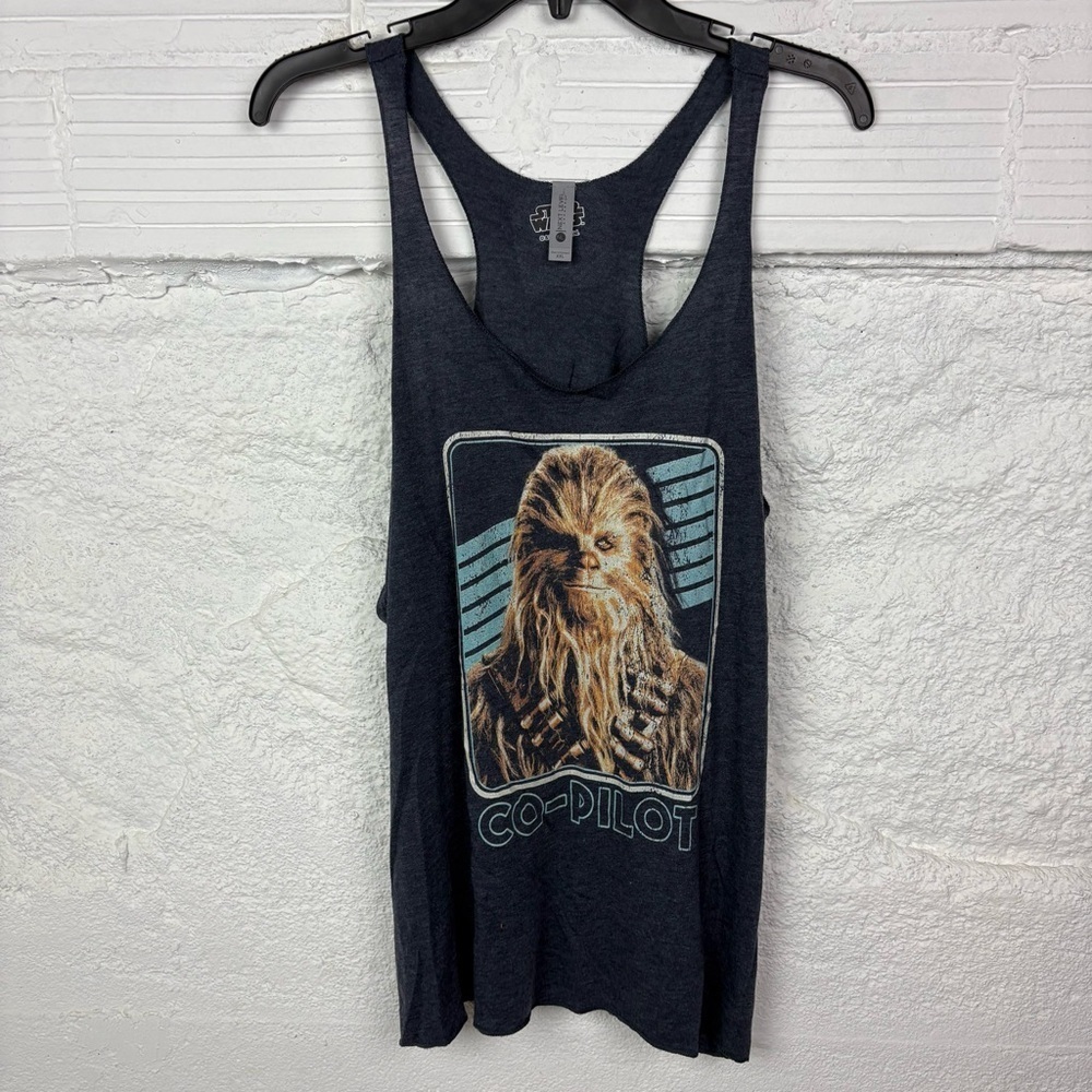NWOT Star Wars Chewbacca Co-Pilot racer back Tank Top size XXL - Picture 2 of 9